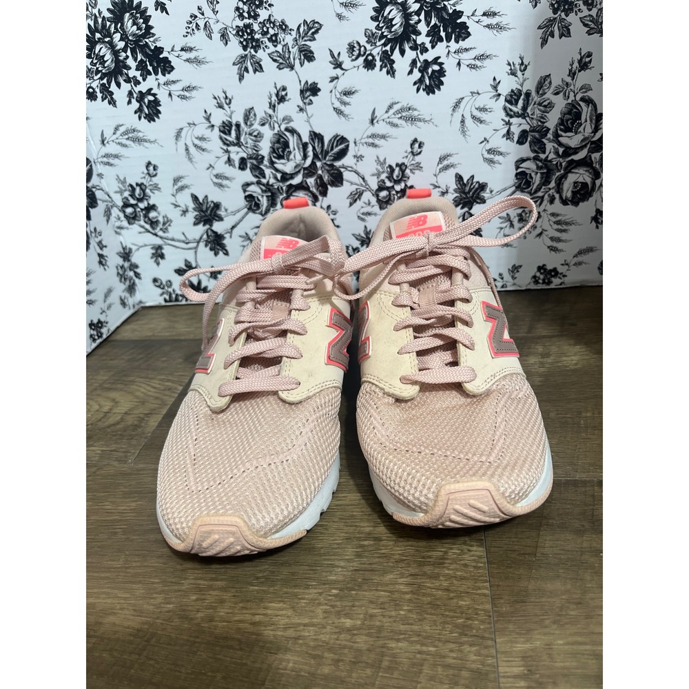 New Balance 009 Womens Peach Pink Coral Sneakers WS009SO1 Size 8 - Picture 2 of 6
